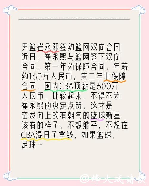 官宣:篮网签下中国球员崔永熙 合同为两年双向 官宣:篮网签下中国球员崔永熙 合同为两年双向